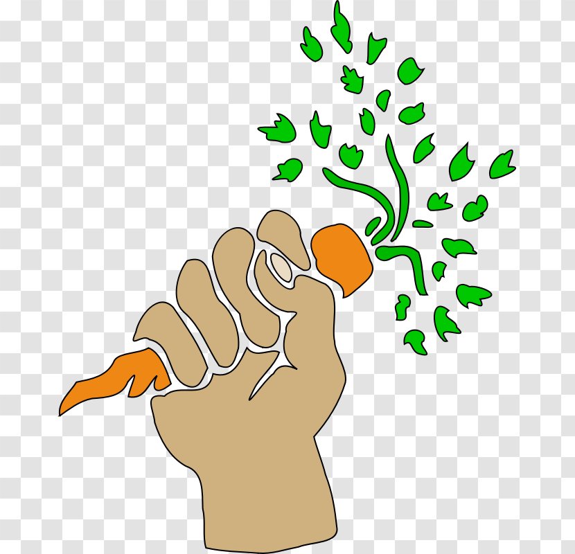 Carrot Holding Hands Clip Art - Drawing - Picture Transparent PNG