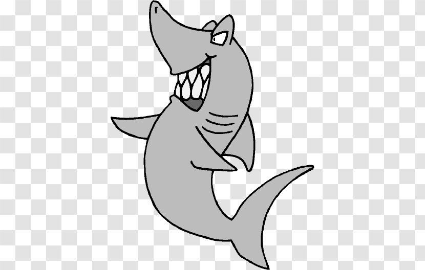 Great White Shark Coloring Book Bull Clip Art - Fish - Images Of Cartoon Sharks Transparent PNG
