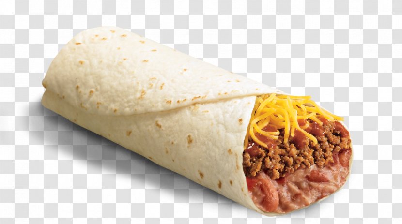Burrito Del Taco French Fries Beef - Bell - Cheese Transparent PNG