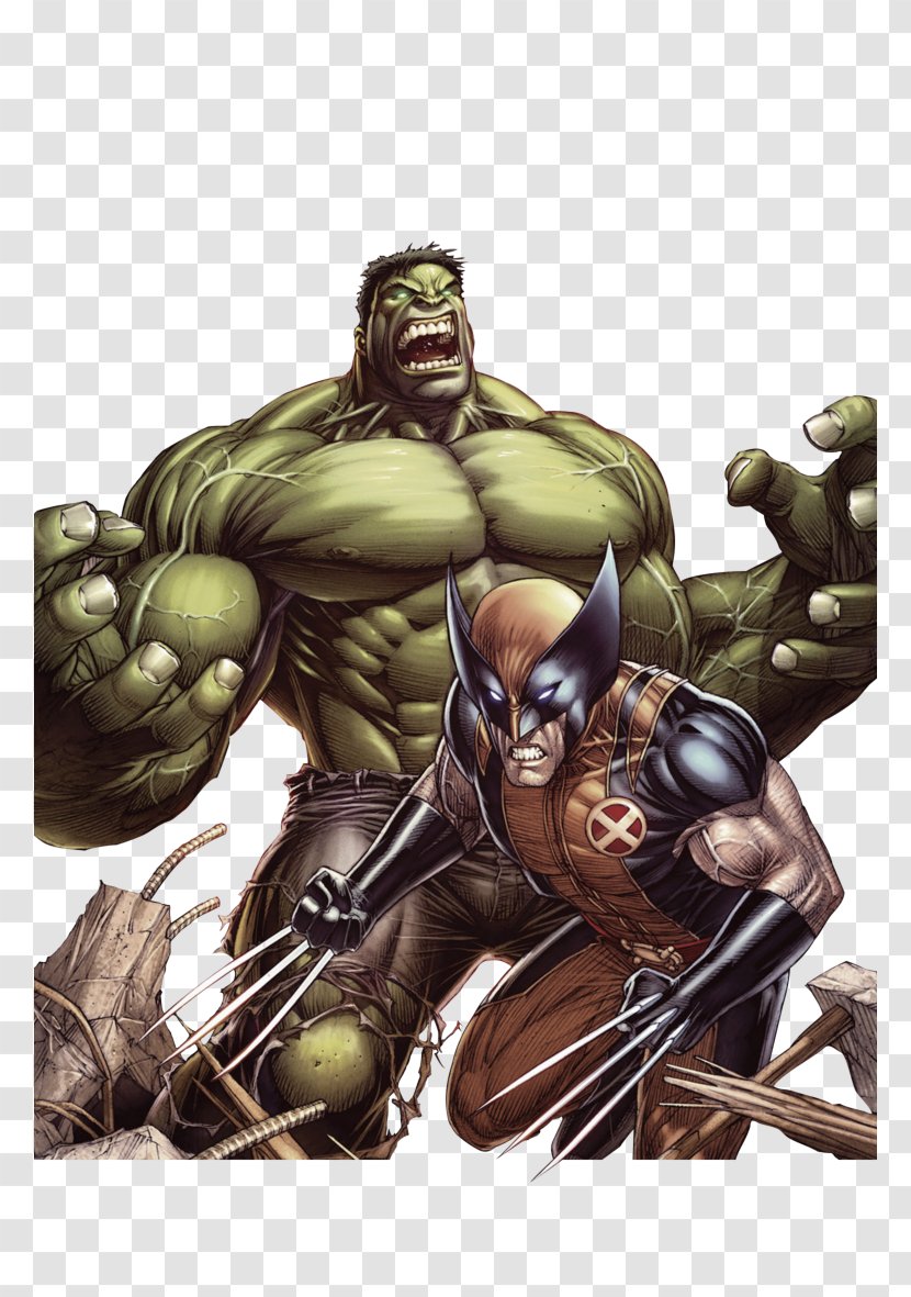 Hulk Wolverine Rendering Superhero - Deviantart Transparent PNG