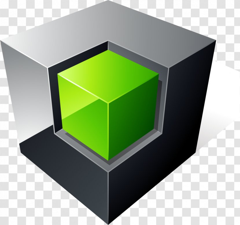 Cube Three-dimensional Space Geometry - Cool Box Transparent PNG