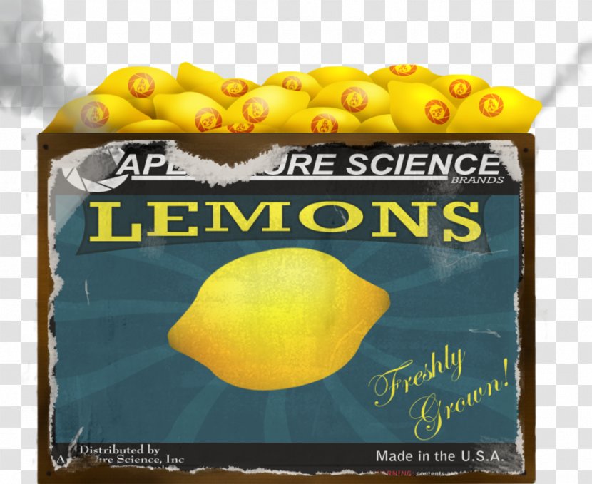 Lemon Cave Johnson Portal 2 Citric Acid Transparent PNG