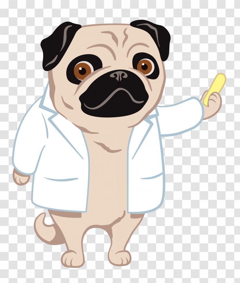 Pug Puppy Pharmacy Technician Dog Breed - Patient - Chalk Board Flyer Transparent PNG