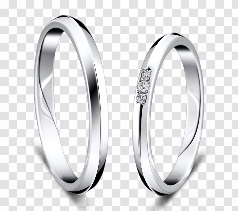 Wedding Ring Jewellery Engagement Platinum - Rings Transparent PNG