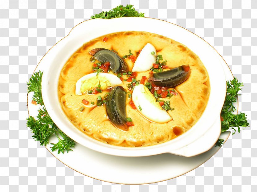 Chinese Steamed Eggs Cuisine Salted Duck Egg Fried Rice Steaming - Dish - Three-color Transparent PNG