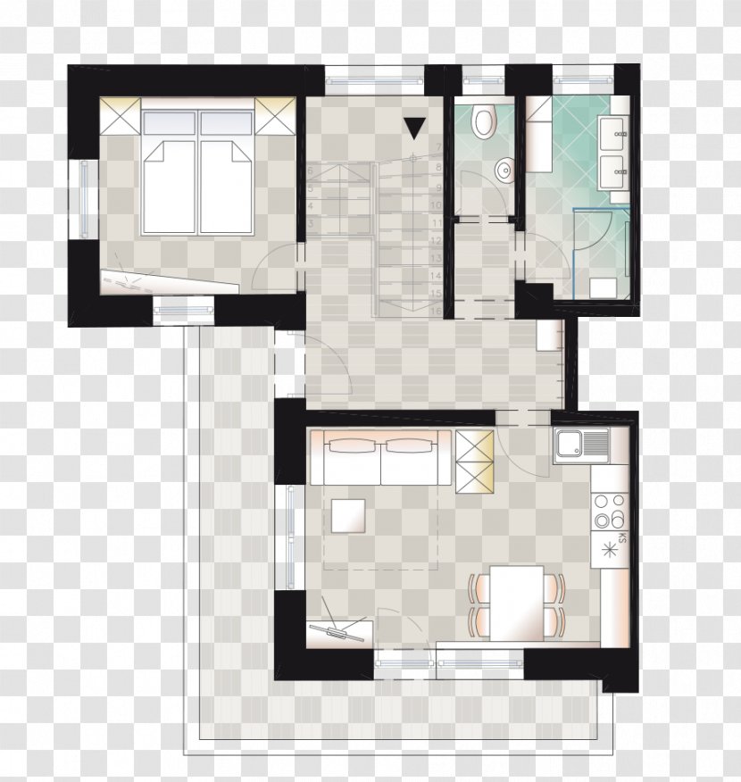 Floor Plan Architecture Facade House - Modern Bathroom Transparent PNG