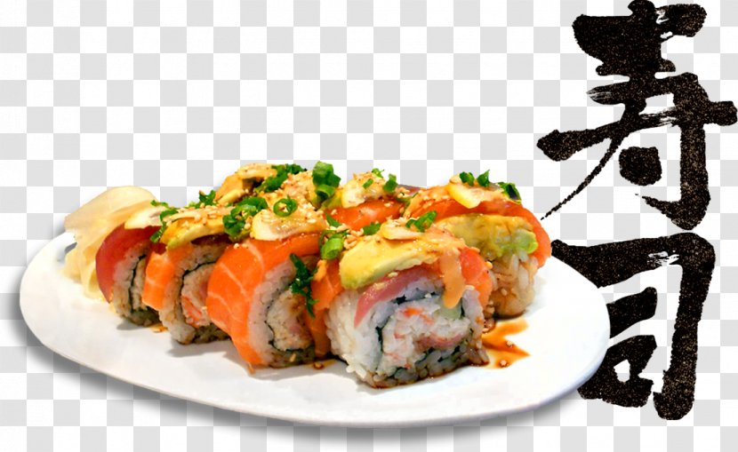 Sushi Japanese Cuisine California Roll Asian Food - Garnish - Va Sashimi Transparent PNG