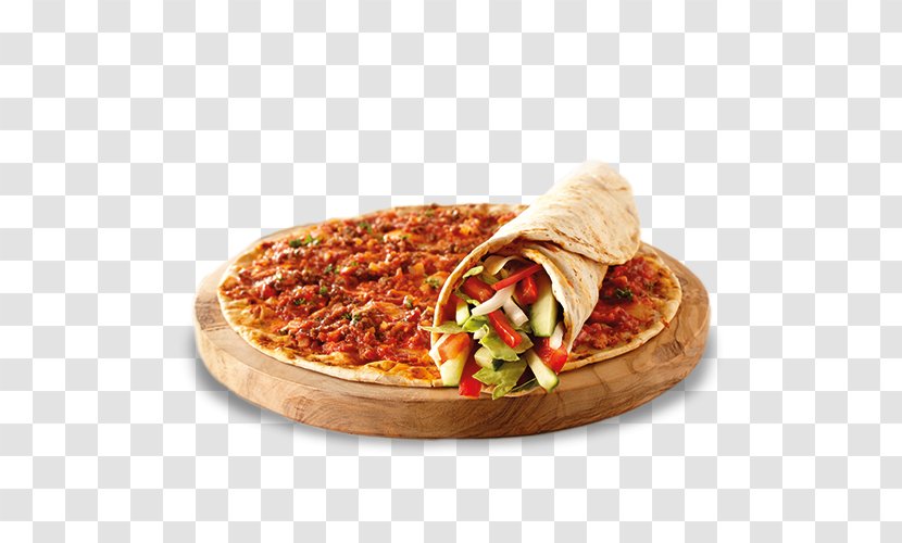 Lahmajoun Pizza Turkish Cuisine Kapsalon Wrap - Doner Kebab Transparent PNG