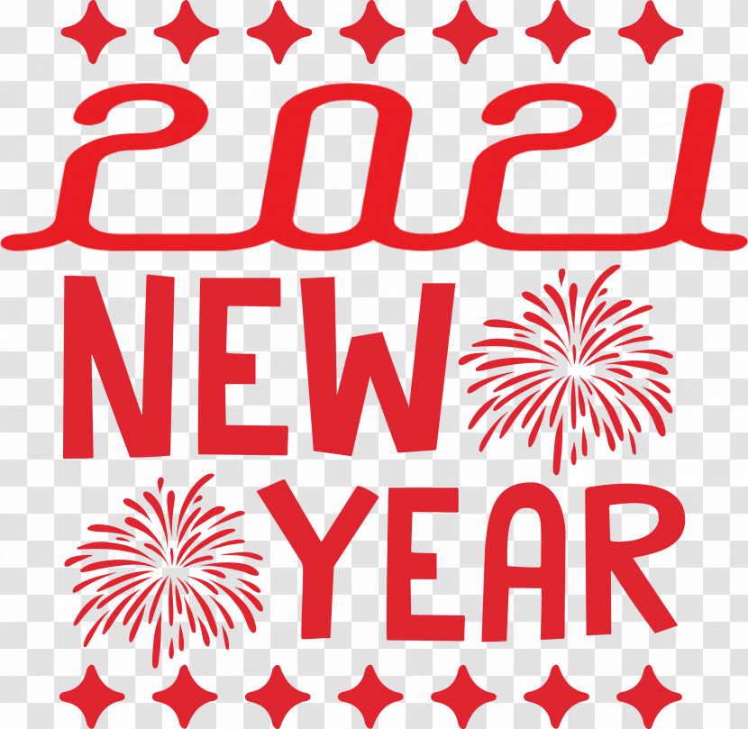 2021 New Year Happy New Year Transparent PNG