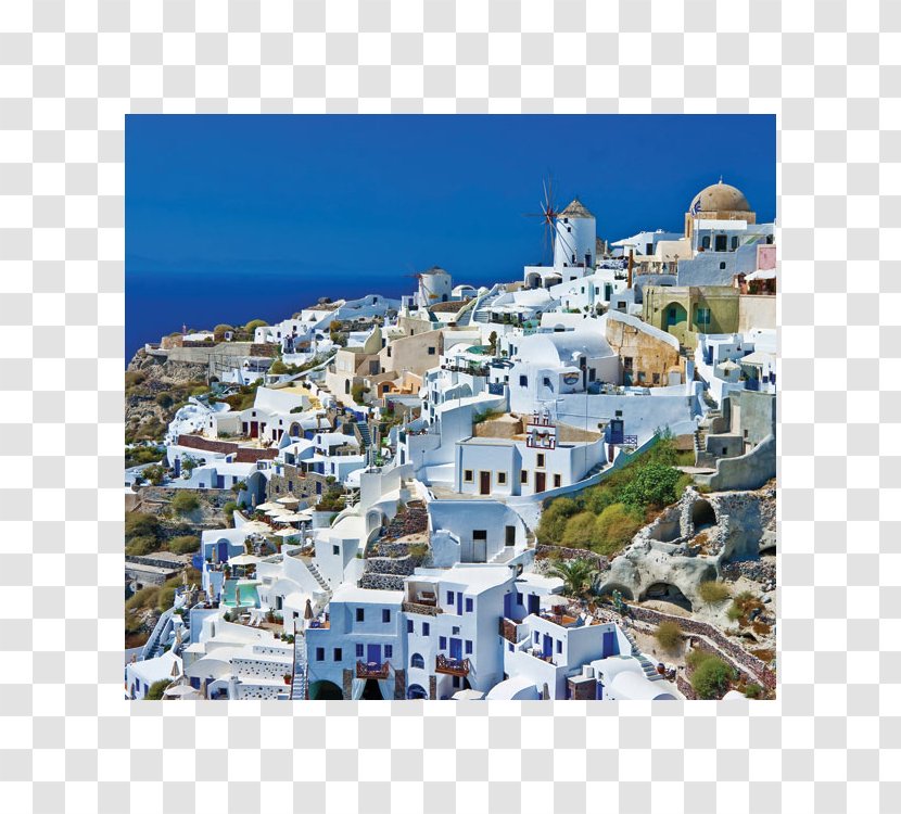 Oia Fira Santorini Caldera Cyclades Island - Greece Transparent PNG