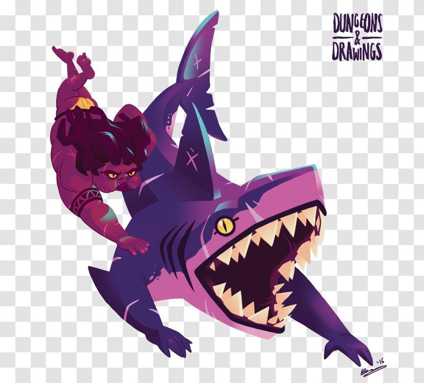 Wereshark Dungeons & Dragons Drawing - And Drawings Transparent PNG