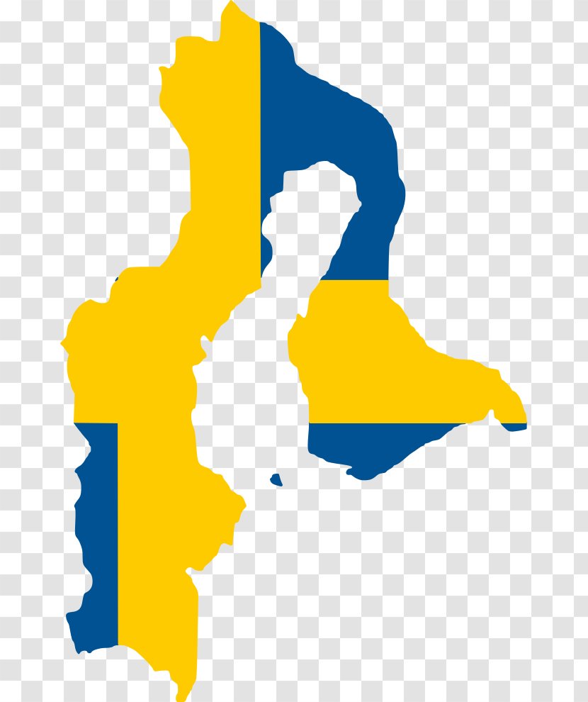 Flag Of Sweden Map Clip Art - Simple English Wikipedia Transparent PNG