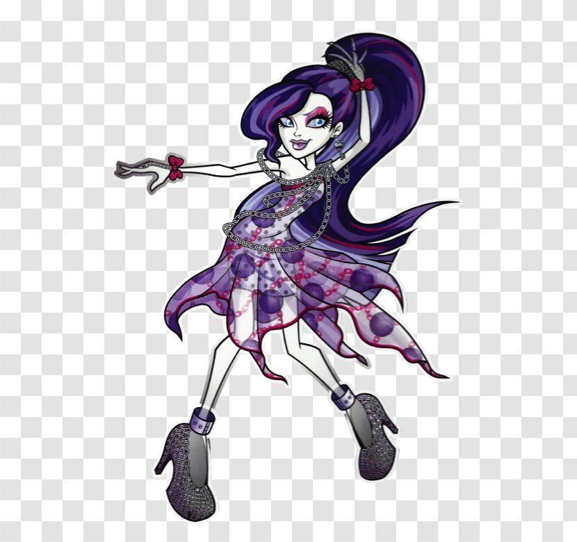 Clawdeen Wolf Monster High Spectra Vondergeist Daughter Of A Ghost Doll Dot Dead Gorgeous Lagoona Blue - Watercolor Transparent PNG