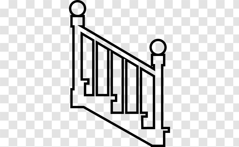 Stairs Building - Black And White - Vector Transparent PNG