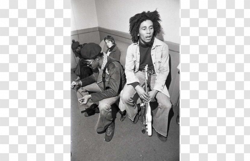 Bob Marley And The Wailers Reggae Musician Black White - Cartoon - Heart Transparent PNG