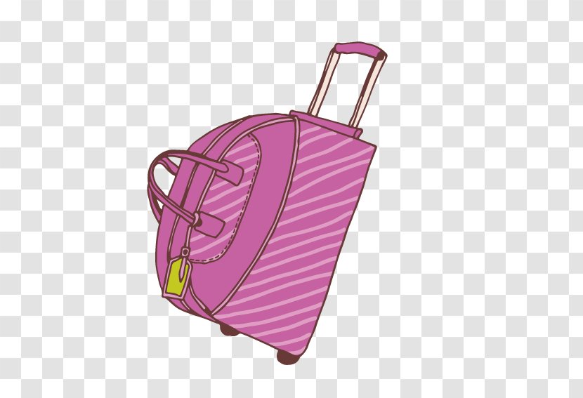 Suitcase Baggage Backpack - Handbag - Cute Cartoon Box Transparent PNG