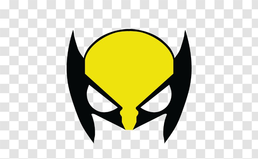 Wolverine Superhero Mask Batman Party - Yellow Transparent PNG