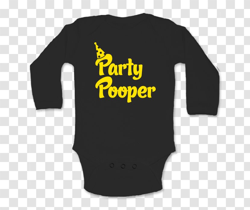 T-shirt Clothing Sleeve Ice Baby - Black - Party Pooper Transparent PNG
