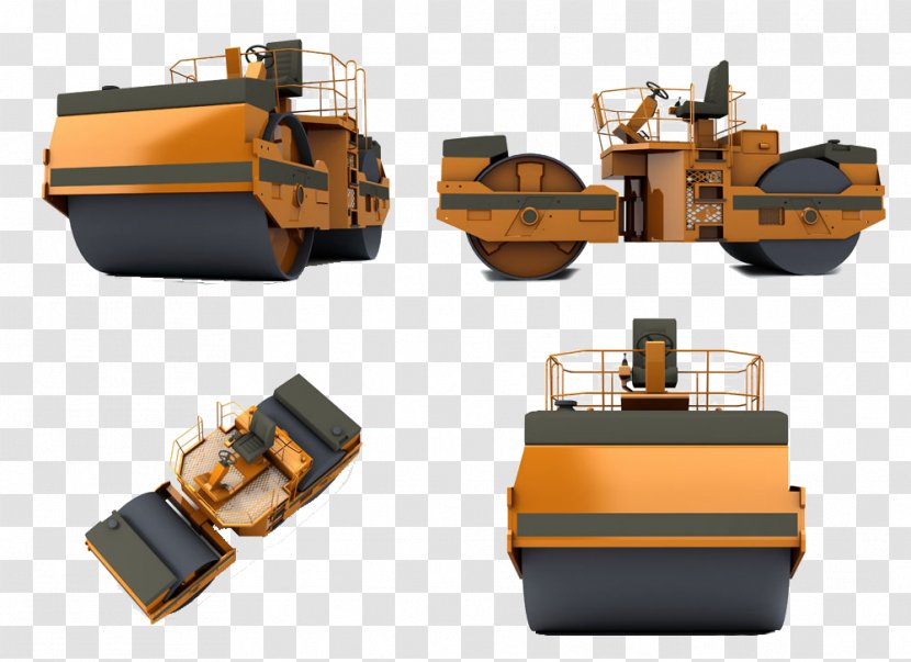 Machine Road Heavy Equipment Stock Photography Paver - Flat Trolley Transparent PNG