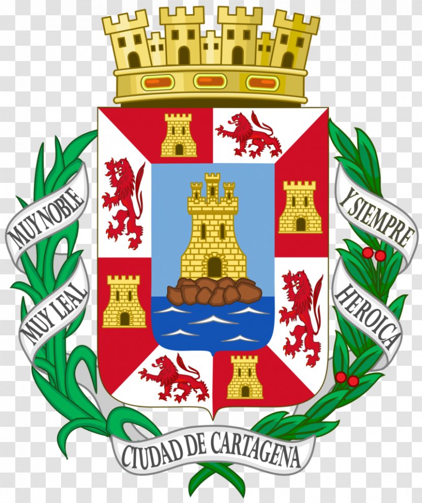 Escudo De Cartagena Murcia Coat Of Arms Spain - English Transparent PNG