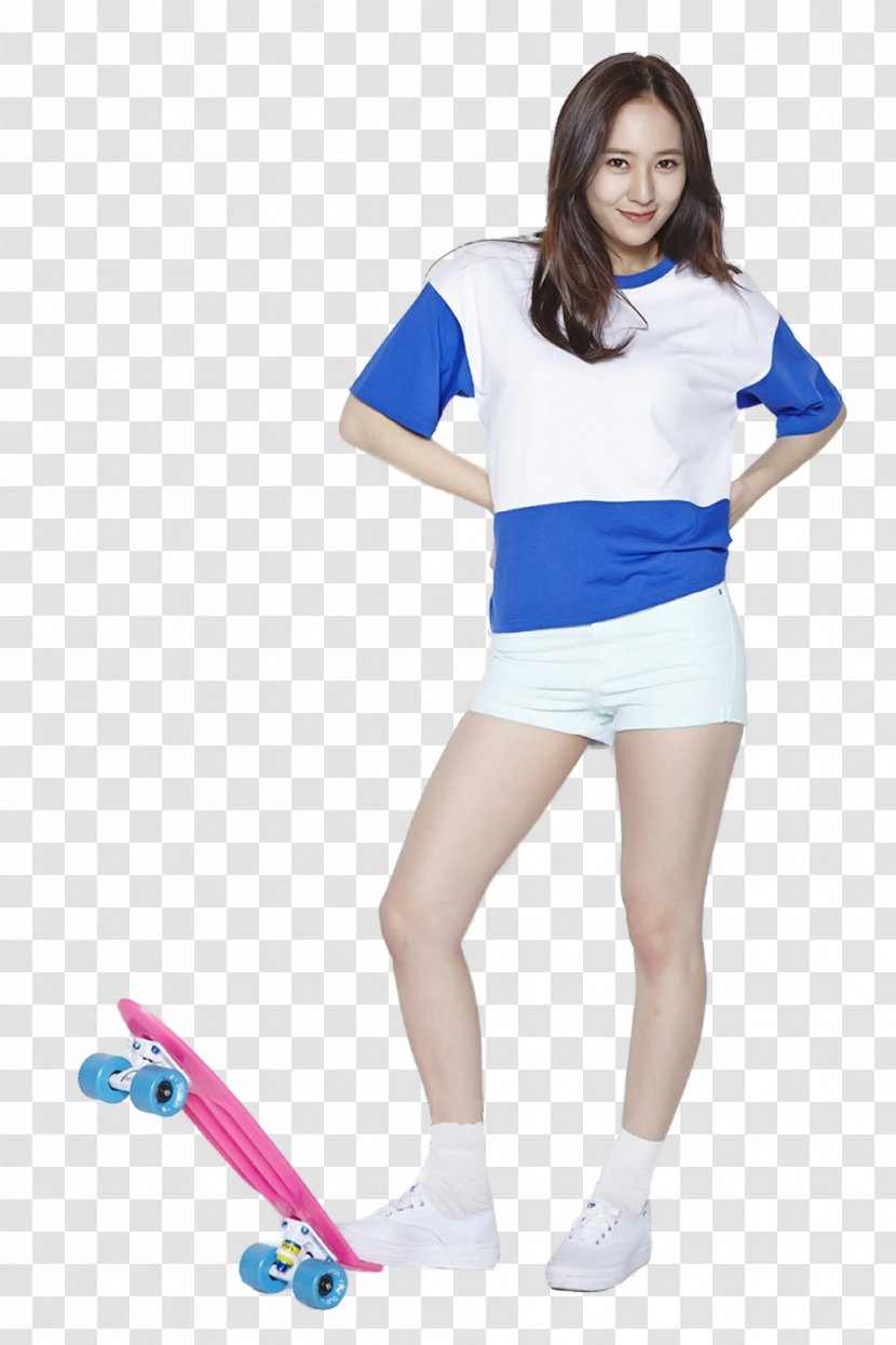 Krystal Jung South Korea Unexpected Love F(x) Cheerleading Uniforms - Silhouette - Watercolor Transparent PNG