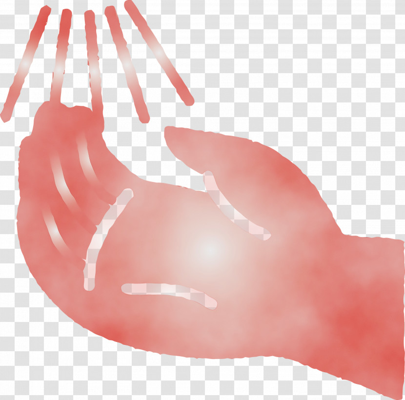 Red Pink Nose Hand Finger Transparent PNG