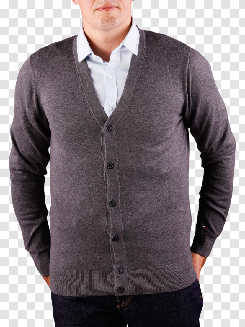Cardigan Sweater Tommy Hilfiger Jeans Cotton - Outerwear - Silk Belt Transparent PNG