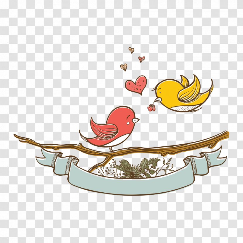 Baby Shower Infant - Mother - Love Birds Illustration Transparent PNG