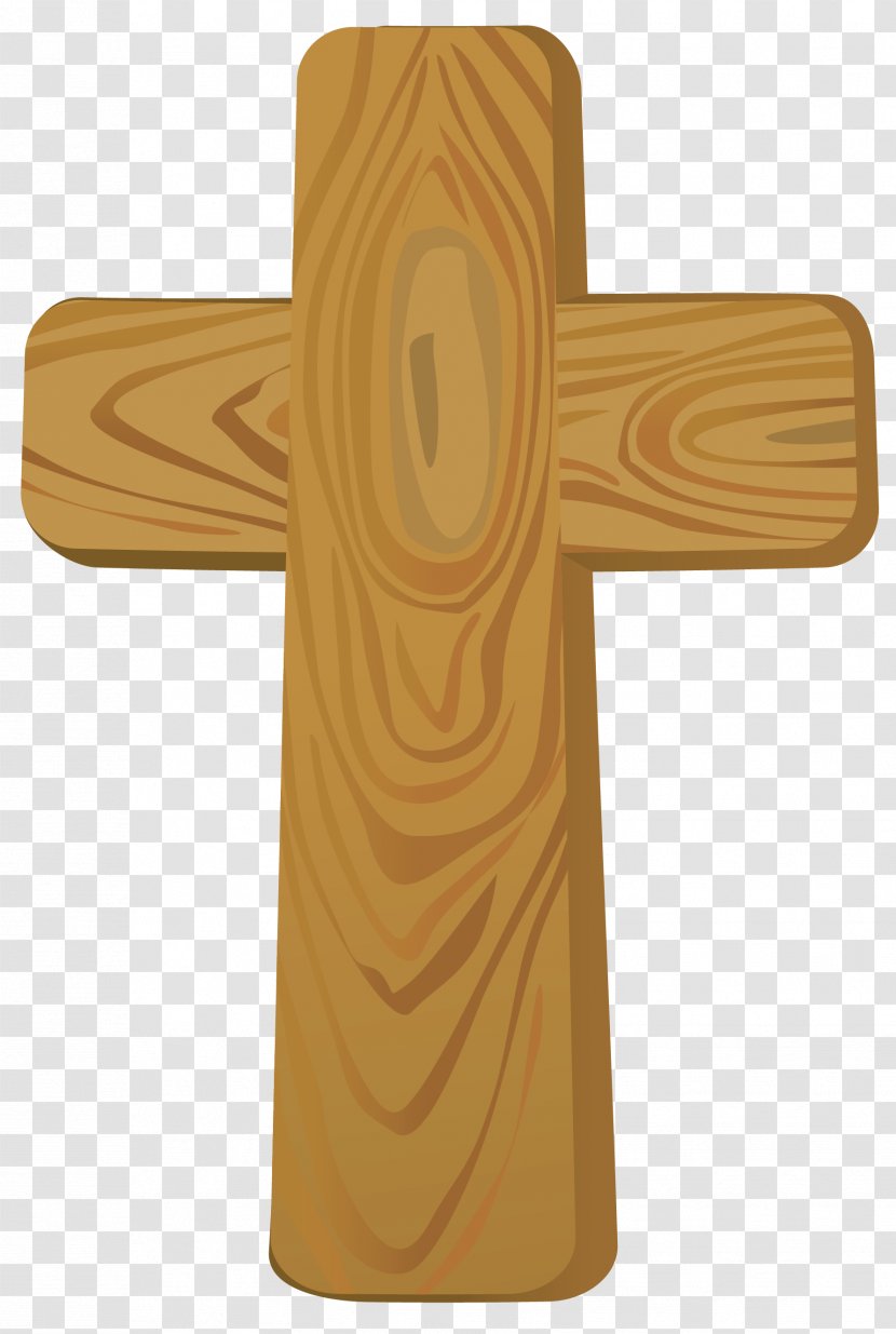 Christian Cross Clip Art - Wood Cliparts Transparent PNG