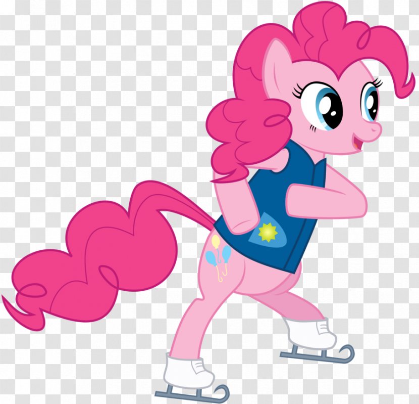 Pony Pinkie Pie Ice Skating Skates Clip Art - Heart Transparent PNG