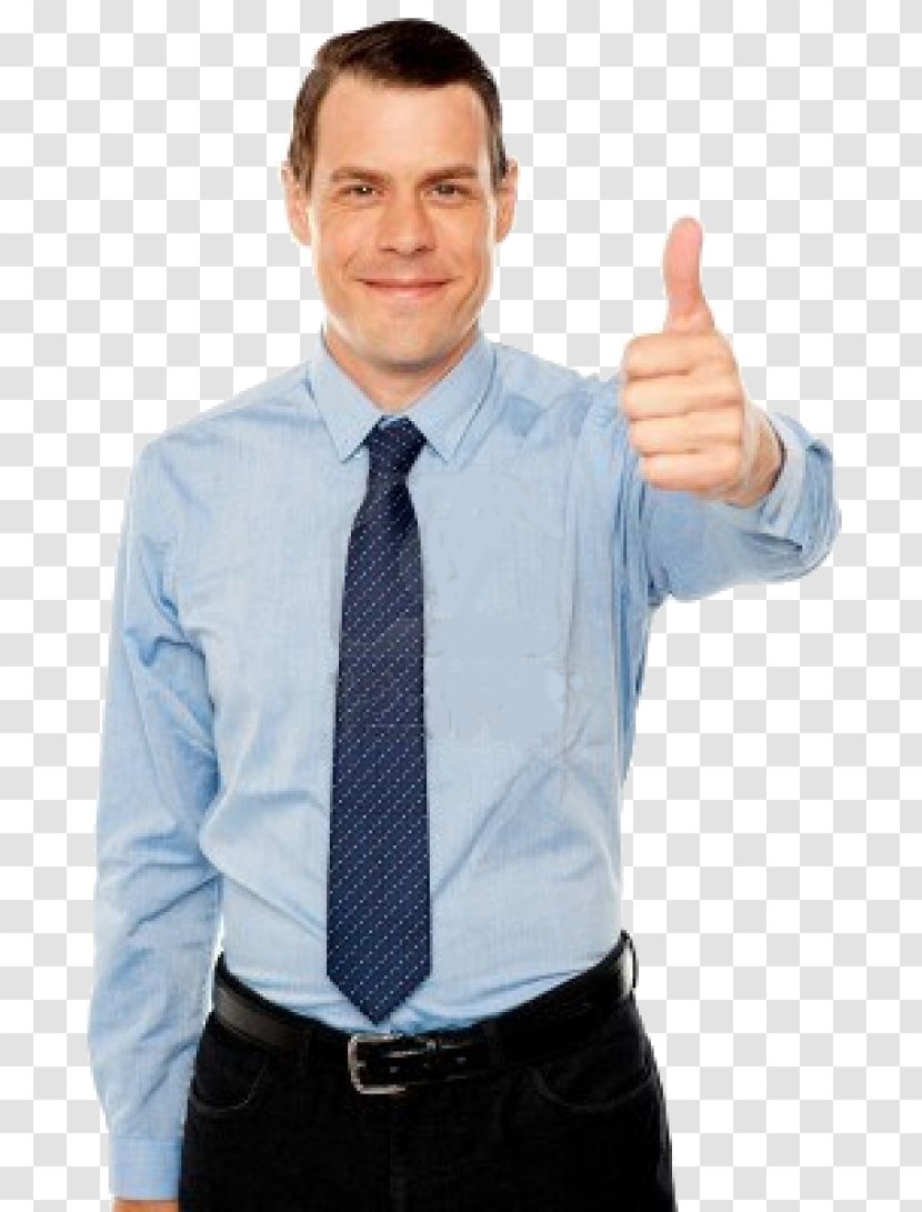Thumb Signal Stock Photography Gesture Smile - Blue Transparent PNG