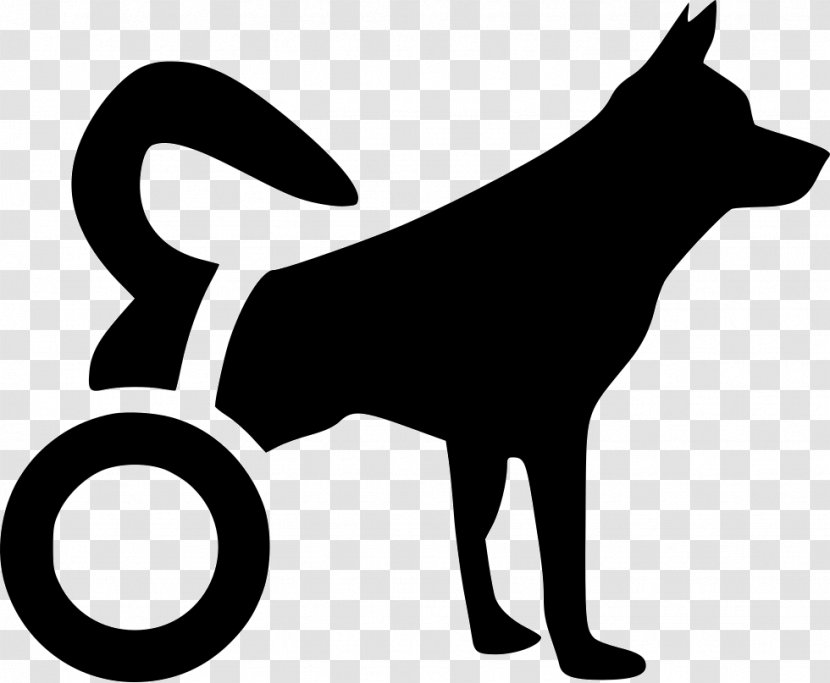 Disabled Dogs Cat Pet Service Dog - Black - Vector Transparent PNG