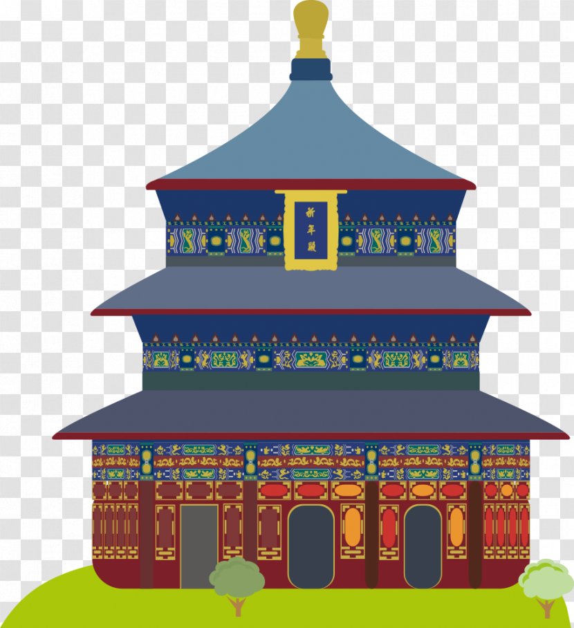 Temple Of Heaven Vector Graphics Image Stock Photography Royalty-free - Building - Famous Buildings Transparent PNG