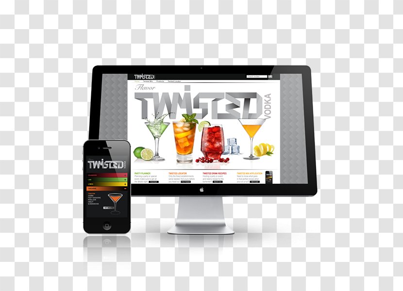 Computer Monitors Display Device Advertising - Vodka Packaging Transparent PNG