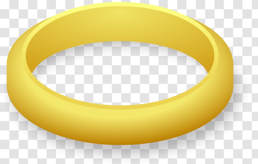 Yellow Material Bangle Font - Wedding Ring - No Rings Cliparts Transparent PNG
