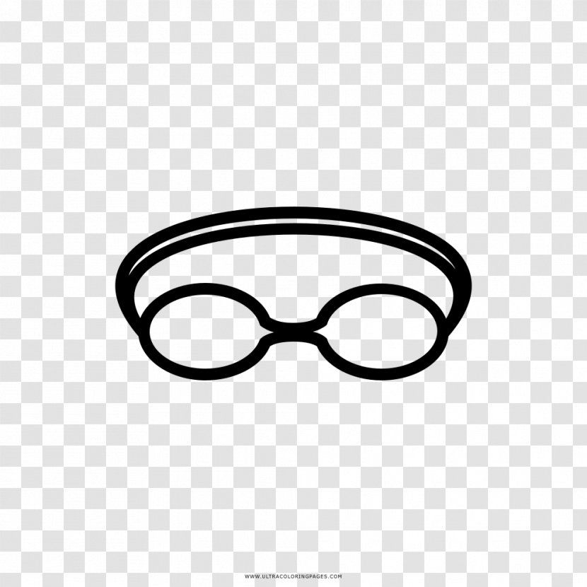 Glasses Goggles Swimming Drawing Coloring Book Transparent PNG