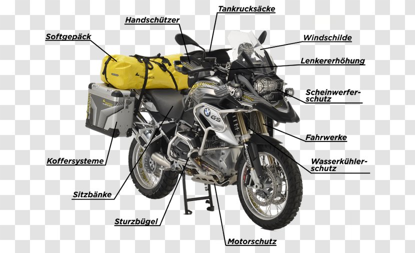 BMW Motorrad Touratech Motorcycle R1200GS Alt Attribute - Bmw Transparent PNG