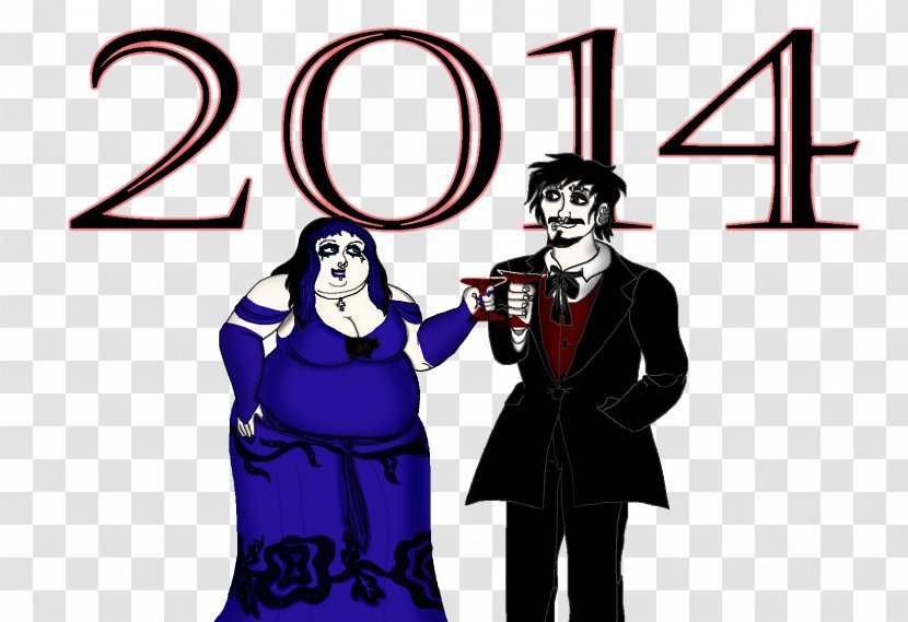Clip Art Illustration Artist Supervillain Outerwear - New Year - Happy Couple Cartoon Vinyard Transparent PNG