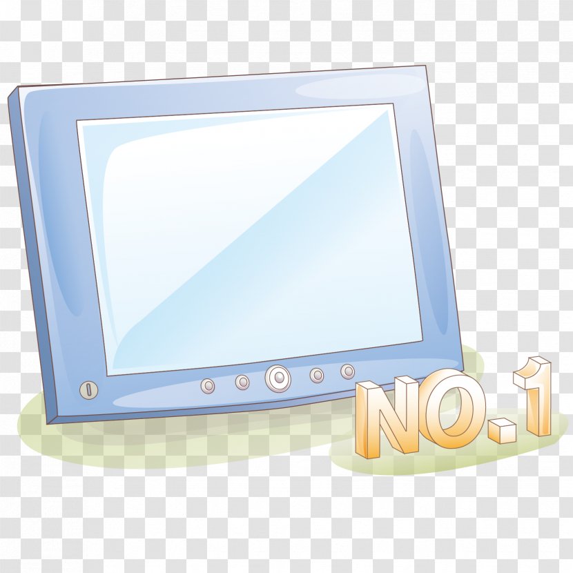Computer Monitor Multimedia Microsoft Azure - Technology - Vector Hand-painted Cartoon Material Transparent PNG