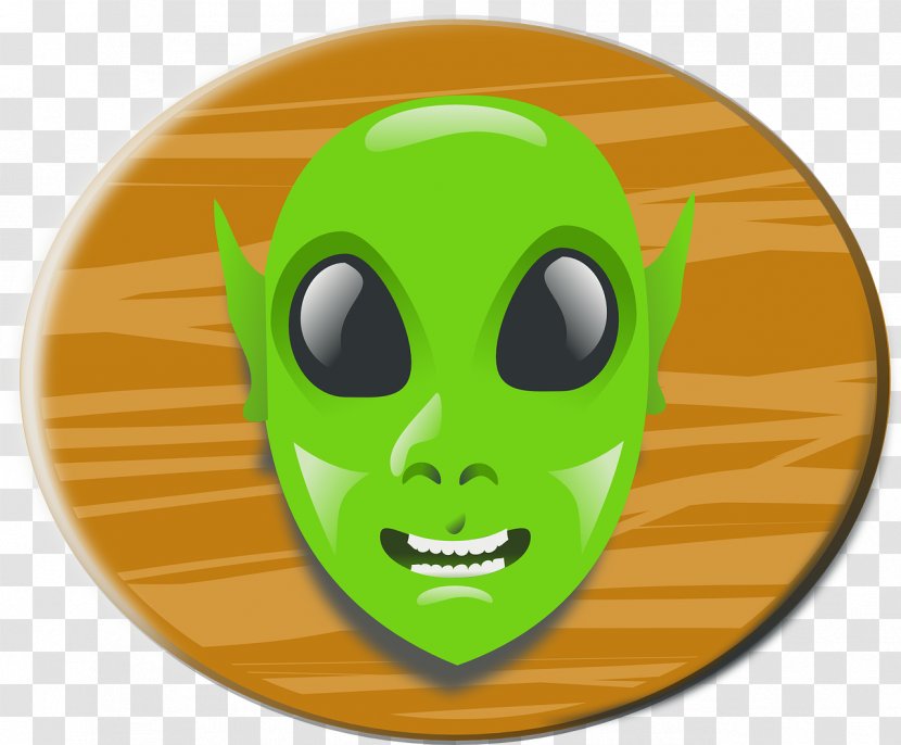 Extraterrestrial Life Unidentified Flying Object Clip Art - Extraterrestrials In Fiction - Alien Face Transparent PNG