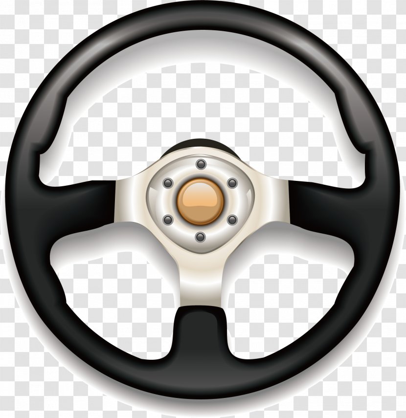 Car Steering Wheel Euclidean Vector Computer File - Part - Black Transparent PNG