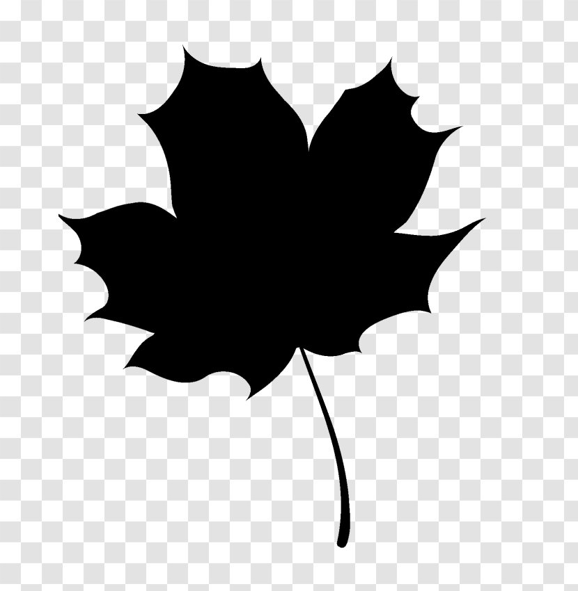 Clip Art Maple Leaf - Plane - Black Transparent PNG