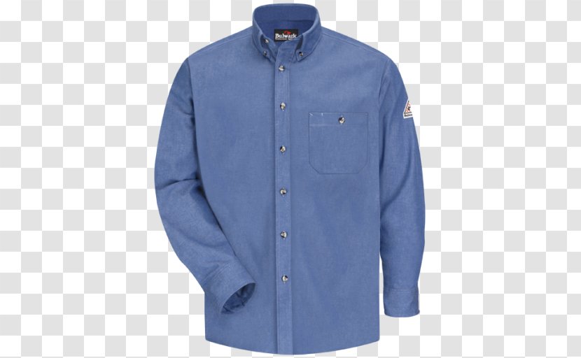 Dress Shirt T-shirt Placket Clothing - Cobalt Blue Transparent PNG