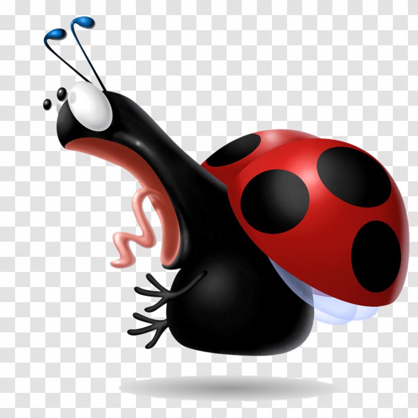 Coccinella Septempunctata Cartoon Ladybird - Creative Exaggerated Expression Ladybug Transparent PNG