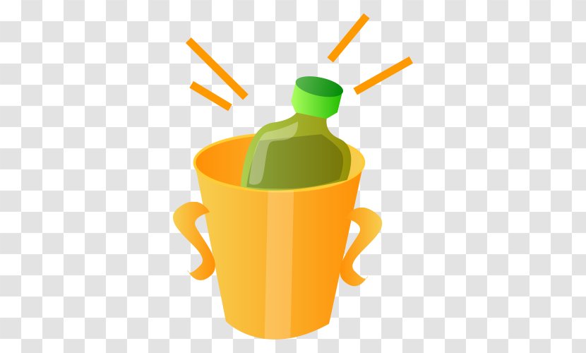 Bottle - Orange Juice - Bucket Props Creative Vector Transparent PNG
