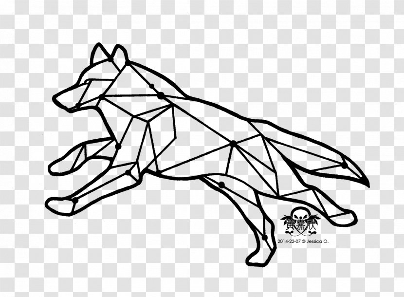 Gray Wolf Tattoo Drawing Coyote Clip Art - Visual Arts - Running Transparent PNG