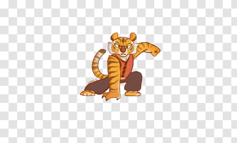 Tiger Cat Character Clip Art - Cartoon Transparent PNG