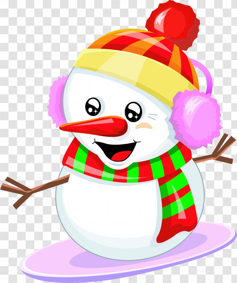 Santa Claus Snowman Christmas Ornament Clip Art - Holiday Greetings Transparent PNG