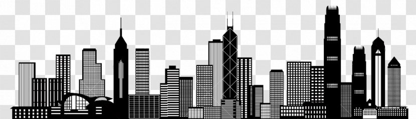 Skyline Vector Graphics Royalty-free Stock Illustration - Commercial Building - Hongkong Transparency And Translucency Transparent PNG