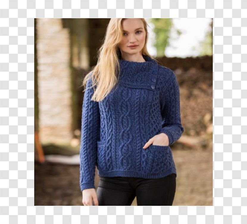 Cardigan Aran Jumper Sweater Wool Shirt - Crafts Woman Transparent PNG